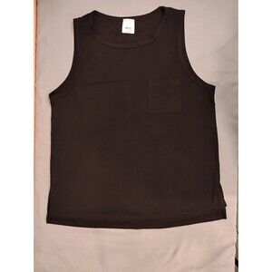 Women's Laundry by Shelli Segal Ribbed Tank Top Black Large NWOT